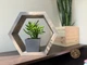 Настінна полиця ClassicHex Попелястий ATG-002 - зображення 2
