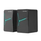 Колонки ColorWay, Black, 2x3 Вт, 3.5 мм, LED підсвічування, живлення від USB, 1.1 м (CW-SPU01BK) - изображение 3
