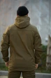 Мужской зимний костюм Softshell на флисе водостойкий и утепленный с липучкой под шеврон Куртка и Штаны Reef Intruder 3XL Койот - изображение 10