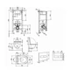 Готовое решение Qtap для ванной комнаты: подвесной унитаз Robin Ultra Quiet 490x365x325 + комплект инсталляции Standard (линейная кнопка Chrome) - изображение 2