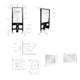 Готовое решение Qtap для ванной комнаты: подвесной унитаз Crow Rimless 485x340x330 + комплект инсталляции Standard (линейная кнопка Chrome) - изображение 2
