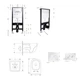 Готовое решение Qtap для ванной комнаты: подвесной унитаз Jay Rimless 485x360x320 + комплект инсталляции Standard (круглая кнопка Chrome) - изображение 2