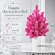 Елка искусственная 50 см в горшке Розовая Hvoya Elegant Marshmallow Pink литая - изображение 1