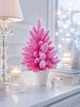 Елка заснеженная искусственная 50 см в горшке Розовая Hvoya Elegant Marshmallow Pink литая (211N/50/MMPS) - изображение 4