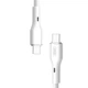 Кабель XO NB-Q231B Rock Series Type-c to Type-C 60W Data Cable Білий - зображення 3