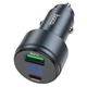 АЗП HOCO Z57B Glorious 63W dual-port digital display PD45W+QC3.0 car charger Black - зображення 3