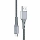 Дата кабель USB 2.0 AM to USB-C 1.2m Grey Grand-X (FC-12G) - зображення 1