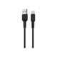 Дата кабель USB 2.0 AM to USB-C 1.0m 3 A silicone BX30 black BOROFONE (6931474706928) - зображення 1