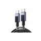 Дата кабель USB-C to USB-C 1.0m 240W 480Mbps black Ugreen (45067) - изображение 1