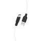 Дата кабель USB 2.0 AM to USB-C 2.0m 3A silicone X21 Plus black+white HOCO (6931474713889) - изображение 2
