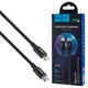Дата кабель USB-C to Lightning 2.0m 3A 20W nylon X14 black HOCO (6931474752208) - зображення 4