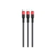 Дата кабель USB 2.0 AM to Lightning + Micro 5P + USB-C 1.0m Xpress one X26 black+red HOCO (6957531080282) - зображення 2
