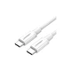 Дата кабель USB-C to USB-C 0.5m 3A 60W US264 white Ugreen (60517) - зображення 1