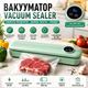 Вакуумный упаковщик Vacuum Sealer 90 Вт с LED-дисплеем 330х75х50 мм для хранения продуктов Зеленый компактный бытовой аппарат - изображение 1