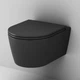 Унитаз подвесной AM.PM Func 49 см FlashClean с сиденьем с микролифтом black matt C8F1700MBSC - изображение 5