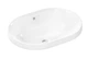 Умывальник Hansgrohe Xuniva U врезной на столешницу 550x400 с переливом SmartClean white 61062450 - изображение 1