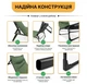 Розкладне ліжко (розкладачка) з вбудованим матрацом LEOBRO Green (LB-FB-S1-GRN) (LEO_LB-FB-S1-GRN) - изображение 7
