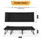 Розкладне ліжко (розкладачка) з вбудованим матрацом LEOBRO Black (LB-FB-S1-BLK) (LEO_LB-FB-S1-BLK) - изображение 5