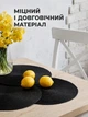 Сервировочная салфетка круглая 40 см черная подставка под горячее на стол влагонипроницаемая - изображение 3