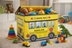 Коробка складна для зберігання речей і іграшок School Bus 37x25x25 см Yellow - зображення 2