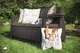 Софа садова Keter Corfu Love Seat Max пластикова 3-місна 182х70х79 см коричнева - зображення 3