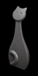Статуэтка Linea Sette Ceramiche N700/B «Кот», керамика, 34 см, темно-серая - изображение 1