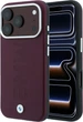 Etui plecki BMW Sign Centered Deboss MagSafe do Apple iPhone 17 Pro / 18 Pro Burgundy (BMHMP18L26SWOWMR) - obraz 1