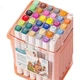 M&G Stationery 36-кольорові маркери на водній основі, акварельні ручки, маркери, безпечні двосторонні без запаху квадратні бочки для дитячого мистецтва малювання подарунок на день народження та випускний - зображення 3