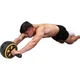 Тренажер для тренування пресу Duweike Abdominal Wheel Core для чоловіків та жінок, домашній фітнес-пристрій без відскоку, включає подушку для колін, чорно-жовтий - изображение 3