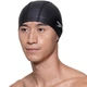 Классическая плавательная шапочка Speedo с силиконовым покрытием и трехслойной тканью, мягкая и удобная, черная. - изображение 5