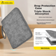 Сумка для хранения iPad Di Yi Workshop 9/11 дюймов, большая вместимость, для деловых поездок, для переноски данных и кабелей, повседневный легкий защитный чехол для планшета, черный. - изображение 9