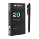 M&G Stationery K35, Висувна гелева ручка, Студентська чорна ручка 0,5 мм, Ручка для підпису, Ділова куляста ручка, Спеціальна ручка для іспитів, Високоякісне офісне приладдя, Чорна, 10 ручок/коробка - изображение 3