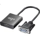 Конвертер Aigo VGA-HDMI з алюмінієвого сплаву з аудіо-блоком живлення, відеоадаптер високої чіткості для ноутбуків, настільних комп'ютерів, телевізорів, моніторів, проекторів VH01 - изображение 3