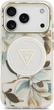 Etui plecki Guess IML Glitter Flowers Triangle MagSafe do Apple iPhone 17 Pro / 18 Pro White (GUHMP18LHFLPEDH) - obraz 3
