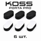 Поролоновые накладки подушки на оголовье наушников Koss Porta Pro Sporta Pro (6 шт) - черные - изображение 1