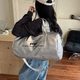 Спортивная сумка Lesko 2603 Silver для спорта фитнеса путешествий дорожная с ручками - изображение 5