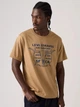 Футболка хлопковая длинная мужская Levi`s 379403062 S Бежевая (1162187386) - изображение 3