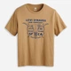 Футболка хлопковая длинная мужская Levi`s 379403062 S Бежевая (1162187386) - изображение 4