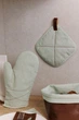 Однотонна квадратна кухонна прихватка Модерн ПРОВАНС Ментоловий artdom12253 (artdom46185) - зображення 3