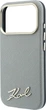 Etui plecki Karl Lagerfeld Saffiano Small Script Metal Logo MagSafe do Apple iPhone 17 Pro Max / 18 Pro Max Beige (KLHMP18X6PWSKSE) - obraz 6