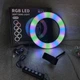 Набор блогера Кольцевая светодиодная лампа RGB LED RING MJ20 20 см + штатив 2.1 м (2208) - изображение 7