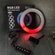 Набор блогера Кольцевая светодиодная лампа RGB LED RING MJ20 20 см + штатив 2.1 м (2208) - изображение 9