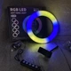 Набор блогера Кольцевая светодиодная лампа RGB LED RING MJ20 20 см + штатив 2.1 м (2208) - изображение 10