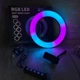 Набор блогера Кольцевая светодиодная лампа RGB LED RING MJ20 20 см + штатив 2.1 м (2208) - изображение 11
