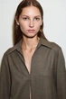 Сорочка жіноча COS open-collar wool-blend shirt 1294811001 Eur 36 Коричневий - зображення 3