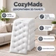 Защитные самоклеящиеся 3D-панели для стен CozyMads, белые, 6 штук в наборе - изображение 1