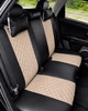 Чехлы на сиденья FIAT Tipo (II) (Фиат Типо II), универсальные, экокожа + алькантара, комплект, бежевые - изображение 7