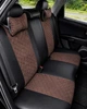 Чехлы на сиденья FIAT Tipo (II) (Фиат Типо II), универсальные, экокожа + алькантара, комплект, коричневые - изображение 3