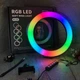 Кольцевая светодиодная лампа RGB LED RING MJ26 26 см с держателем телефона (2209) - изображение 1