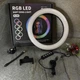 Кольцевая светодиодная лампа RGB LED RING MJ26 26 см с держателем телефона (2209) - изображение 2